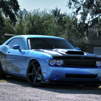 Mopar or no Car: Customized Blue Dodge Challenger