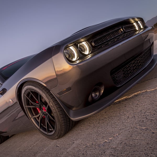 Custom Gray Dodge Challenger on Toyo Tires - Photo by Vorstiner