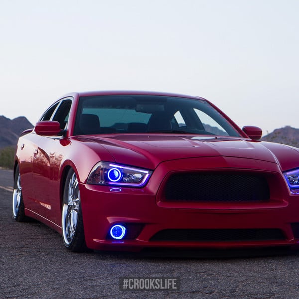 Custom Red Dodge Charger - Photo by Jimmy Crook