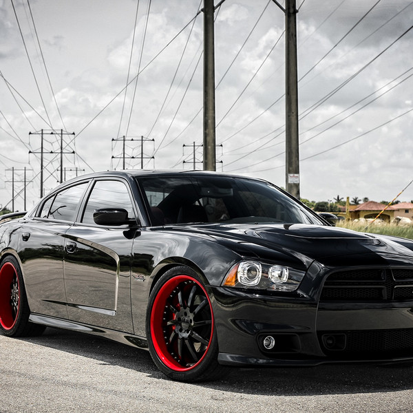 Darth Vader Inspired All-Black Dodge Charger - Photo by Vossen
