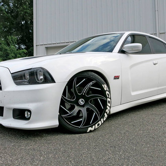 Eye- Catching White Dodge Charger SRT Upgraded with Improved Lighting and Exterior Add- Ons