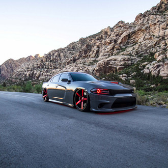 Custom Halo Headlights and Red Accents Reveal Evil and Sporty Nature of Dodge Charger