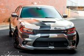 Red LED Accents and Camo Wrap for Racy Dodge Charger Styling