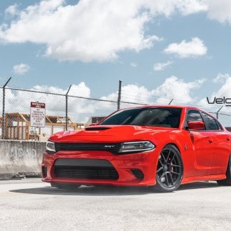 Red LED Accents and Camo Wrap for Racy Dodge Charger Styling — CARiD ...