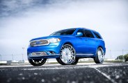 Baby Blue Dodge Durango Beautified by DUB