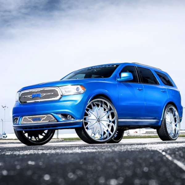 Blue Dodge Durango on XB7 DUB Wheels - Photo by DUB