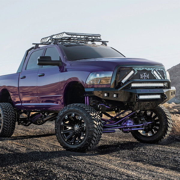 Insane Purple Ram With a Tough Lift and Large Tires - Photo by Eric Warren