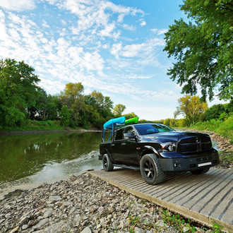 Perfect Truck Setup for Kayak Transportation by Dee Zee
