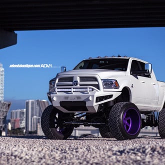White Rino - Lifted White Dodge Ram Cummins - Photo by ADV1
