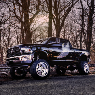 Heavy Duty Power - Lifted Dodge Ram 2500 Rocking Fuel off-road Wheels
