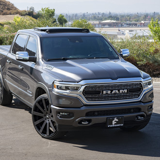 Ram 1500 With Stylish Chrome Exterior Tweaks Rolling on Forgiato Wheels