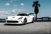White Dodge Viper Becomes Even More Eye-Catching with Large Sport Wing Spoiler