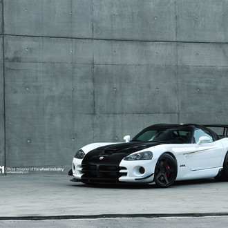 Track Ready Dodge Viper With Custom Hood And Wing Spoiler
