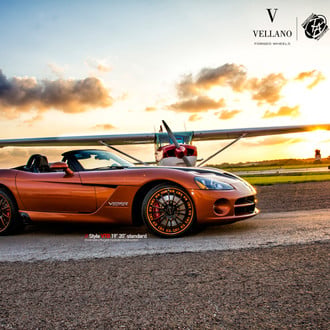 Custom Body Kit Detected on Orange Convertible Dodge Viper