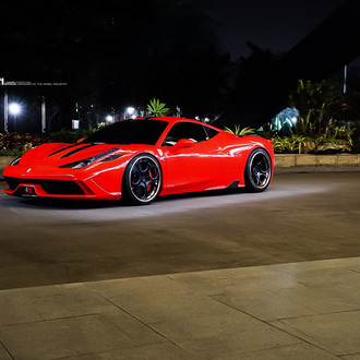 Luxurious Ferrari 458 in Classic Red Color