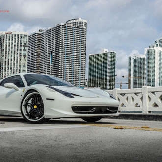 Eye-Catching Matte Black Concave Vellano Wheels Enhance Ferrari 458