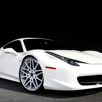 Pure White Ferrari 458 on Forgiatos - Photo by Exclusive Motoring