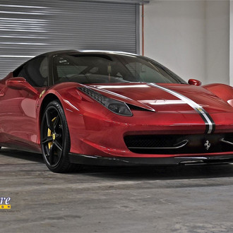 Custom Hood on Red Ferrari 458 Makes the Supercar Stand Out