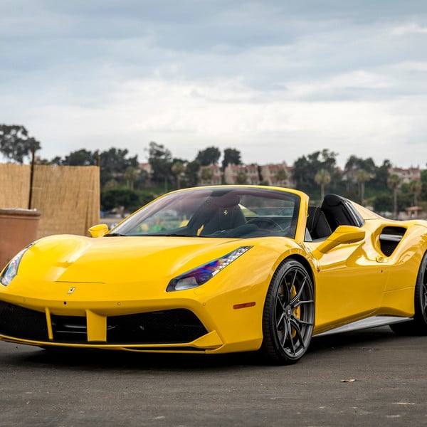 Custom Yellow Convertible Ferrari 458 - Photo by Vorstiner