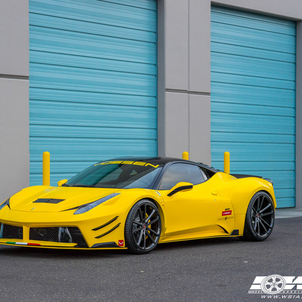 Ferrari 458 With Racing Aero Kit and Vossen Forged Wheels - Photo by Vossen