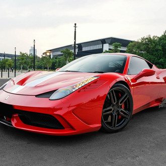 Exotic Red Red Ferrari 458 Outfitted With Vossen Wheels