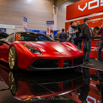 Gorgeous Red Ferrari 488 by Vossen Wheels - Photo by Vossen