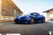 Bronze Luxury Wheels by ADV1 on Glorious Blue Ferrari 599