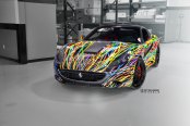 Unique Rainbow Like Custom Paint on Ferrari California