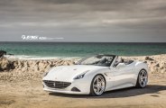 Ferrari California With Lowered Suspension and Custom ADV1 Staggered Rims