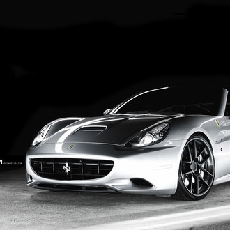 Silver Ferrari California with Custom Body Kit - Photo by ADV.1