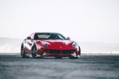 Impressive Red Ferrari F12 Perfected with Carbon Fiber Elements