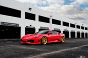 The Haute Couture Exterior or Red Red Ferrari F430 Highlighted by Bronze Wheels