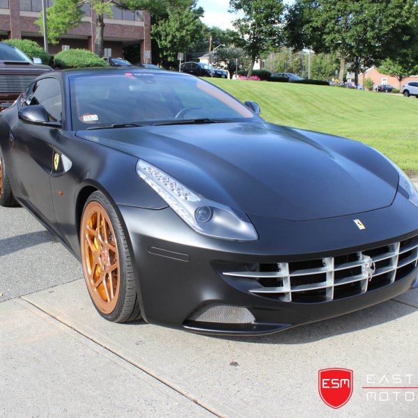 Gray Ferrari FF with Custom Grille - Photo by Vossen