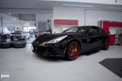 Ravishing Black Ferrari GTC4Lusso Slightly Restyled with Accessories