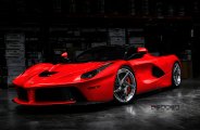 Red Devil: Ferrari LaFerrari with Dark Smoke LED Headlights