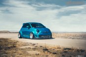 Custom Painted Blue Fiat 500 Heavily Modified