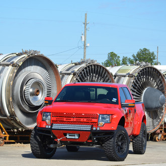 Raptor with Pre-Runner Fenders and Tubular Bumpers - Photo by Black Rhino