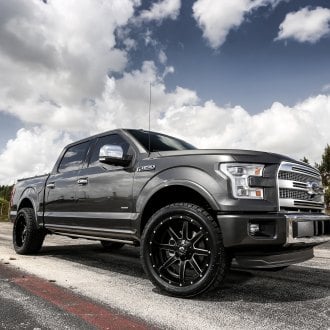 Super White Ford F150 on Black Forgiato Wheels by Exclusive Motoring ...