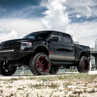 Super White Ford F150 on Black Forgiato Wheels by Exclusive Motoring ...