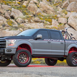 King of the Road Ford F-150 with LED Underbody Lights