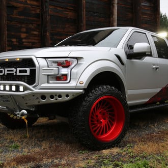ADD Off-Road Front Bumper on Silver Ford F-150 - Photo by Forgiato