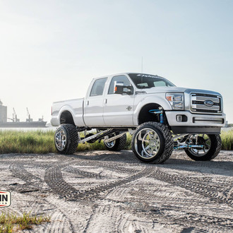 Lifted Super Duty F250 On Specialty Forged Wheels - Photo by Dale Martin