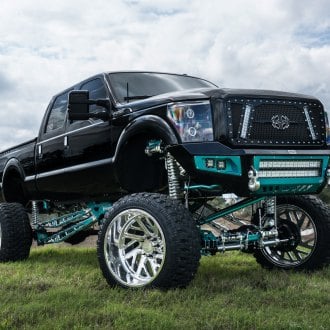 Purple Madness: Lifted Ford F250 With Fuel Wheels and Custom Vinyl Wrap ...