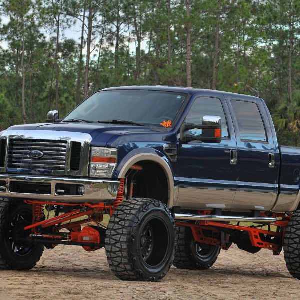 F250 4x4 With a Tall Lift on Nitto Extreme Terrain Tires - Photo by American Force