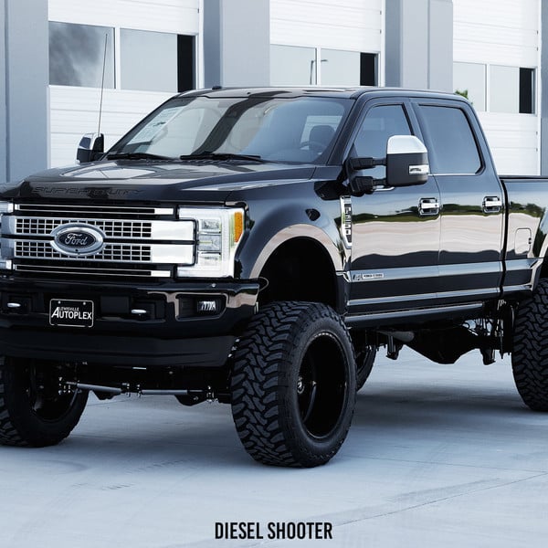 Blacked Out Ford F-250 on FTS Series Custom Wheels - Photo by Diesel Shooter