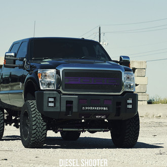 Front Bumper with Rigid Lighting on Ford F-250 - Photo by Diesel Shooter