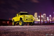 Black and Yellow Obsession: Tough Ford F250 Rocking Fuel Off-road Rims