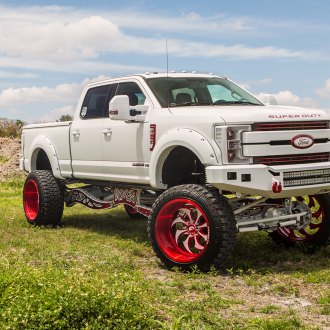 jacked up ford pickups