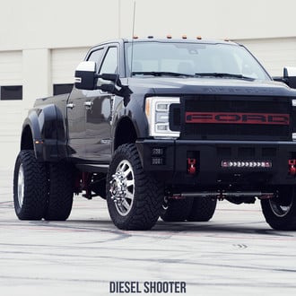 Custom Ford F-350 with Aftermarket Grille - Photo by Diesel Shooter