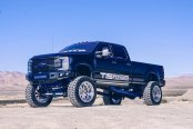 Heavily Modified Black Lifted Ford F-350